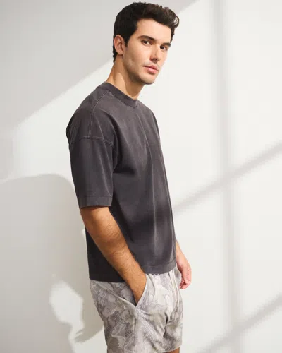 Abercrombie & Fitch Ypb Performance Cotton-blend Pump Cover Tee In Black