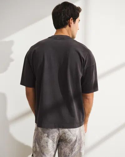 Abercrombie & Fitch Ypb Performance Cotton-blend Pump Cover Tee In Black