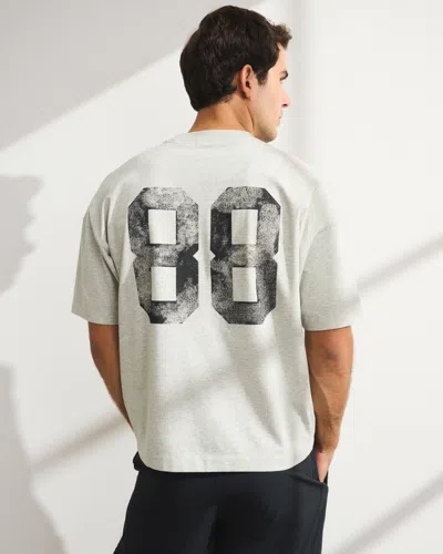 Abercrombie & Fitch Ypb Performance Cotton-blend Pump Cover Tee In Gray