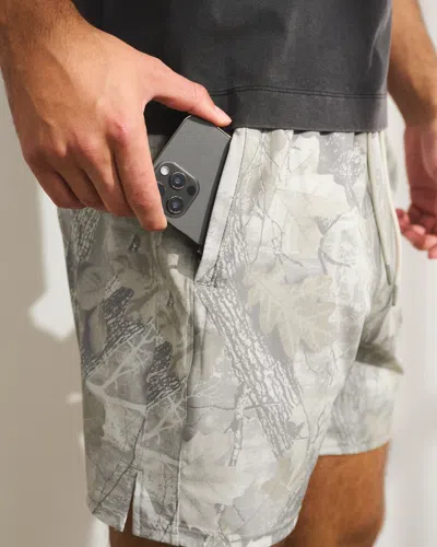 Abercrombie & Fitch Ypb Motiontek Unlined Training Short In Brown