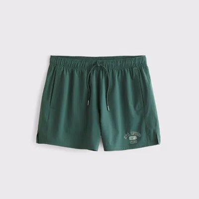 Abercrombie & Fitch Ypb Motiontek Unlined Training Short In Green