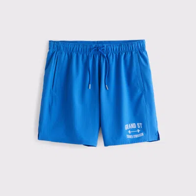Abercrombie & Fitch Ypb Motiontek Unlined Training Short In Blue