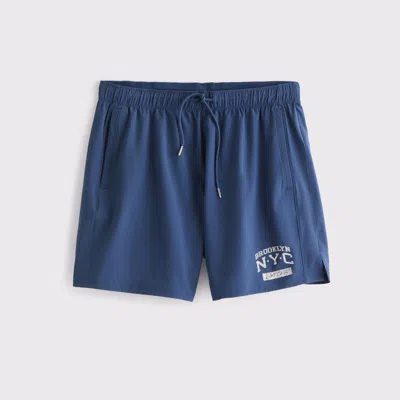 Abercrombie & Fitch Ypb Motiontek Unlined Training Short In Blue