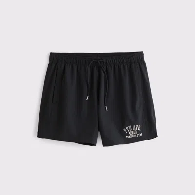 Abercrombie & Fitch Ypb Motiontek Unlined Training Short In Black
