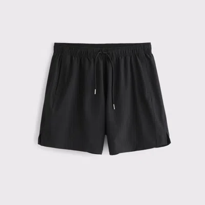 Abercrombie & Fitch Ypb Motiontek Lined Training Short In Black