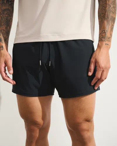 Abercrombie & Fitch Ypb Motiontek Unlined Training Short In Black