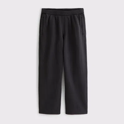 Abercrombie & Fitch Ypb Terry Open-hem Sweatpant In Black