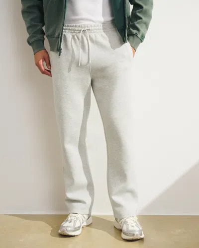 Abercrombie & Fitch Ypb Neoknit Max Relaxed Straight Bottom In Gray