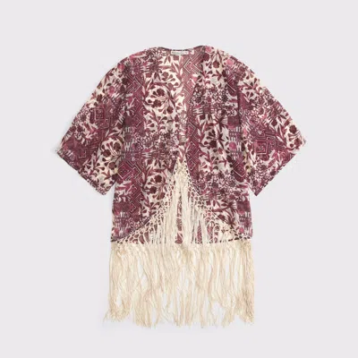 Abercrombie & Fitch Non-closure Fringe Coverup In Neutral