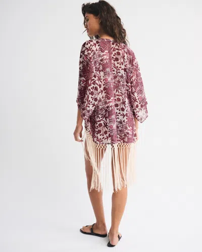 Abercrombie & Fitch Non-closure Fringe Coverup In Neutral