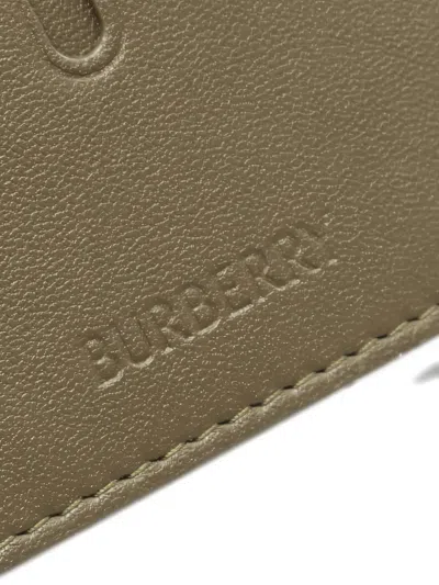 Pre-owned Burberry 2020s Checked Cardholder In Neutral