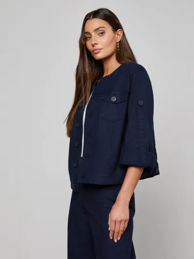 L'agence Anouk Jean Jacket In Blue