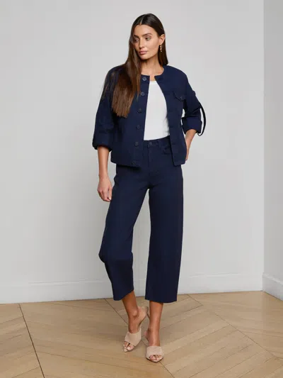 L'agence Anouk Jean Jacket In Blue