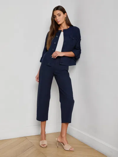 L'agence Anouk Jean Jacket In Blue