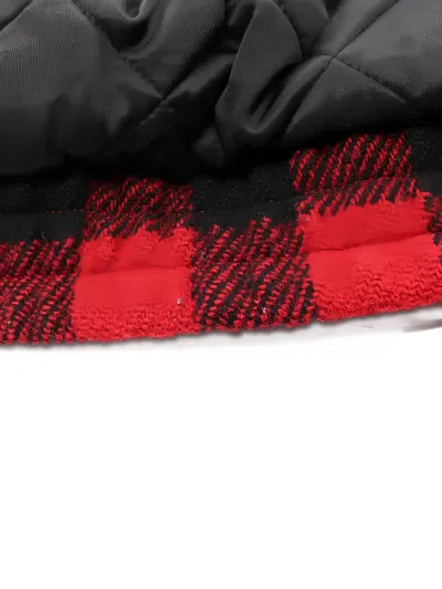 Pre-owned Celine 2010s Plaid-pattern Logo-print Jacket In Red