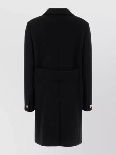 Gucci Wool Single-breasted Coat In Black