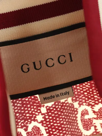 Pre-owned Gucci 10s Monogram-pattern Track Jacket In Red