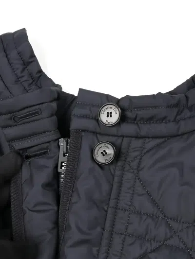 Pre-owned Dior 2010s Quilted Midi Skirt In Black