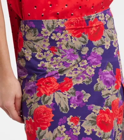 INTESSA花卉中长半身裙