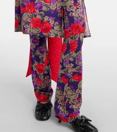 INTESSA花卉中长半身裙