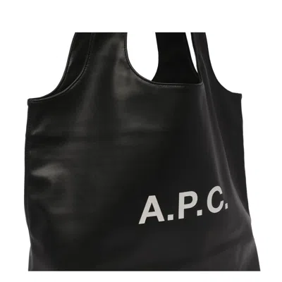 Apc A.p.c. Ninon Canvas Tote Bag In Black