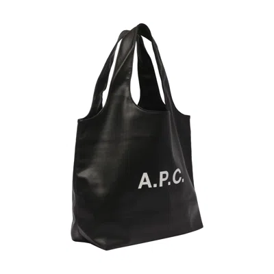 Apc A.p.c. Ninon Canvas Tote Bag In Black
