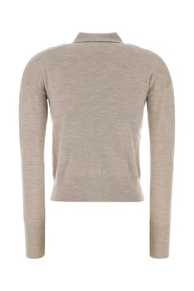 Max Mara Medeola Stretch Wool Blend Knit Cardigan In Brown