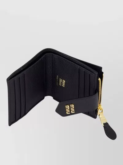 Miu Miu Small Leather Wallet Coin Compartment
