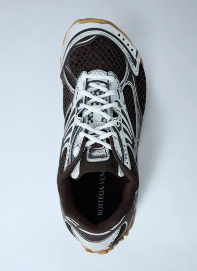 Bottega Veneta Men Fondant And Silver Technical Fabric And Mesh Orbit Sneakers In Multi