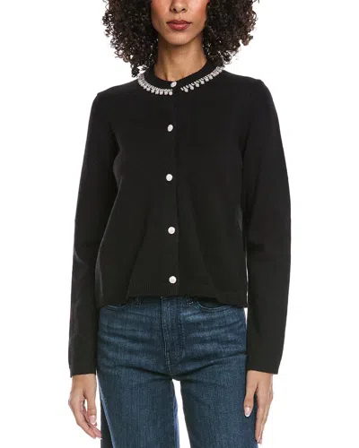 Fate Embellished Sweater In Black