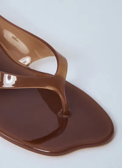 Chloé Chloe Women Biscuit Tpu Chloe Jelly Thong Sandals In Brown
