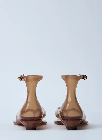 Chloé Chloe Women Biscuit Tpu Chloe Jelly Thong Sandals In Brown