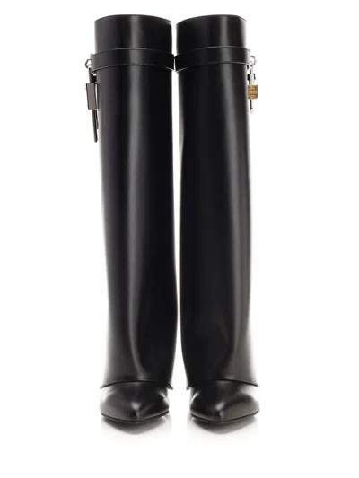 Givenchy Alexander Mcqueen White Leather Sneakers With Orange Leather Heel In Black