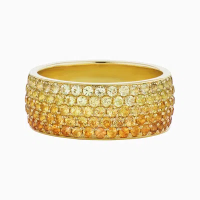 Emily P Wheeler Baby Sunrise Ombre Cigar Band (exclusive) In Gold
