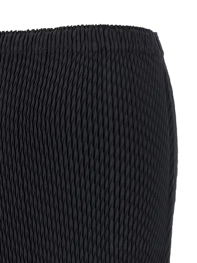 Issey Miyake Sleek Pleats Skirt In Black
