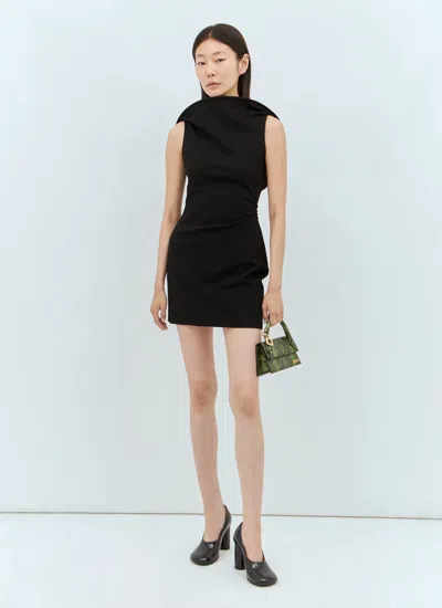 Jacquemus Women La Mini Robe Bordo Dress In Black