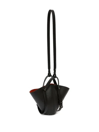 Maison Margiela Dress-age Small Leather Handbag In Black