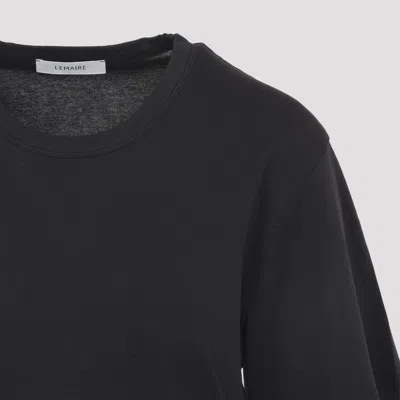 Lemaire Basic Crewneck T-shirt In Black