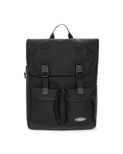 Eastpak Medium Icon Topload Buckle-fastening Flap Backpack In Black