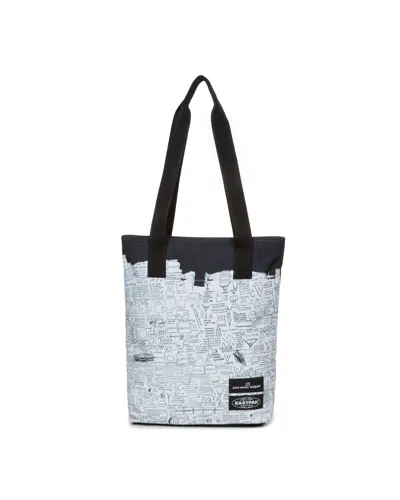 Eastpak X Jean-michel Basquiat Shopp'r Printed Tote Bag In Black