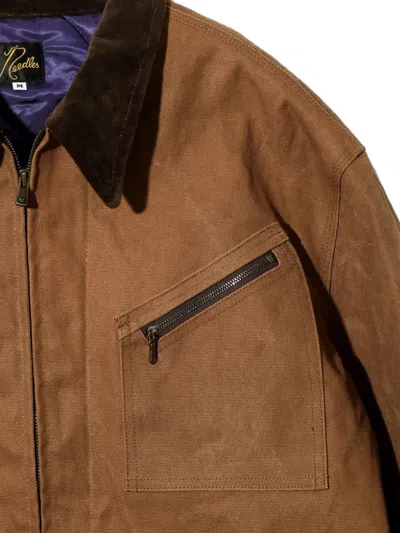 Needles Zipped Jacket In Brown