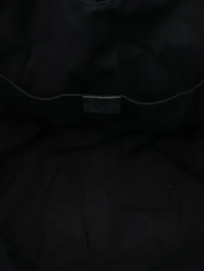 Pre-owned Gucci 2016-2025 Gg Canvas Web Tote Bag In Black