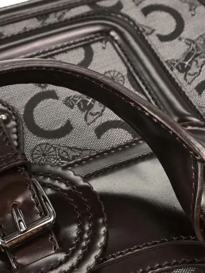 Pre-owned Celine 1990s-2000s C-macadam Boogie Handbag In Brown