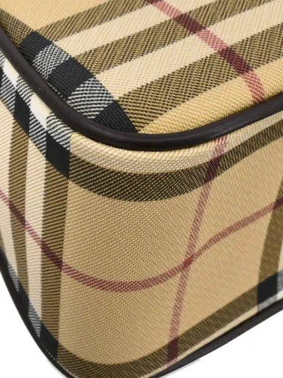 Pre-owned Burberry 1990-2000s Check-pattern Handbag In Neutral
