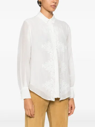 Forte Forte Embroidered Shirt In White