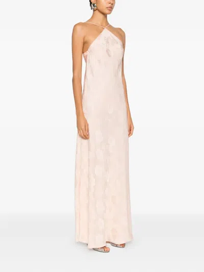 Forte Forte Overlay-floral Maxi Dress In Pink