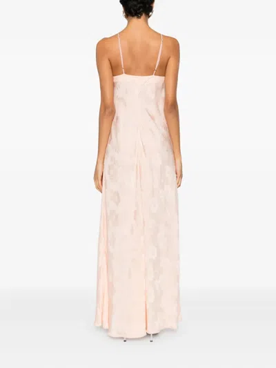 Forte Forte Overlay-floral Maxi Dress In Pink