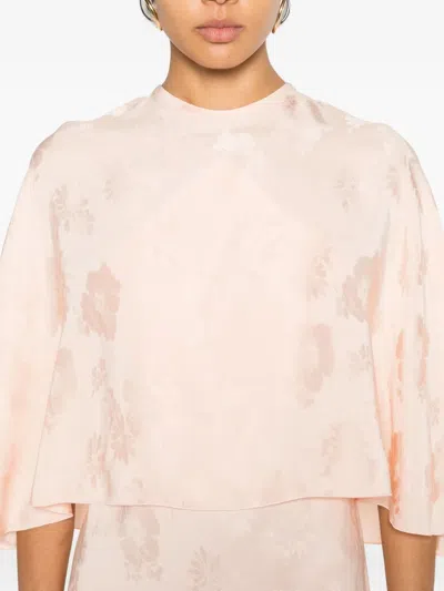 Forte Forte Overlay-floral Maxi Dress In Pink