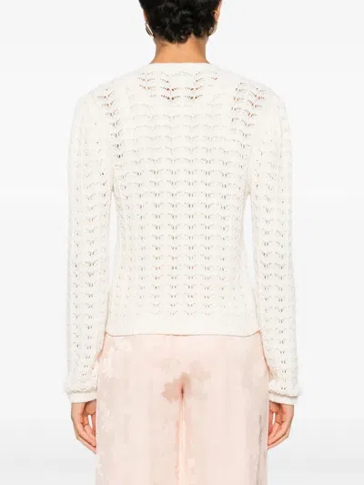 Forte Forte Buttoned Pockets Cardigan In White