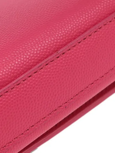 Pre-owned Saint Laurent 2014 Kate Chain-strap Leather Shoulder Bag In Pink